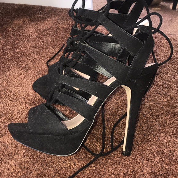 Mix No. 6 Black heels - Picture 1 of 3